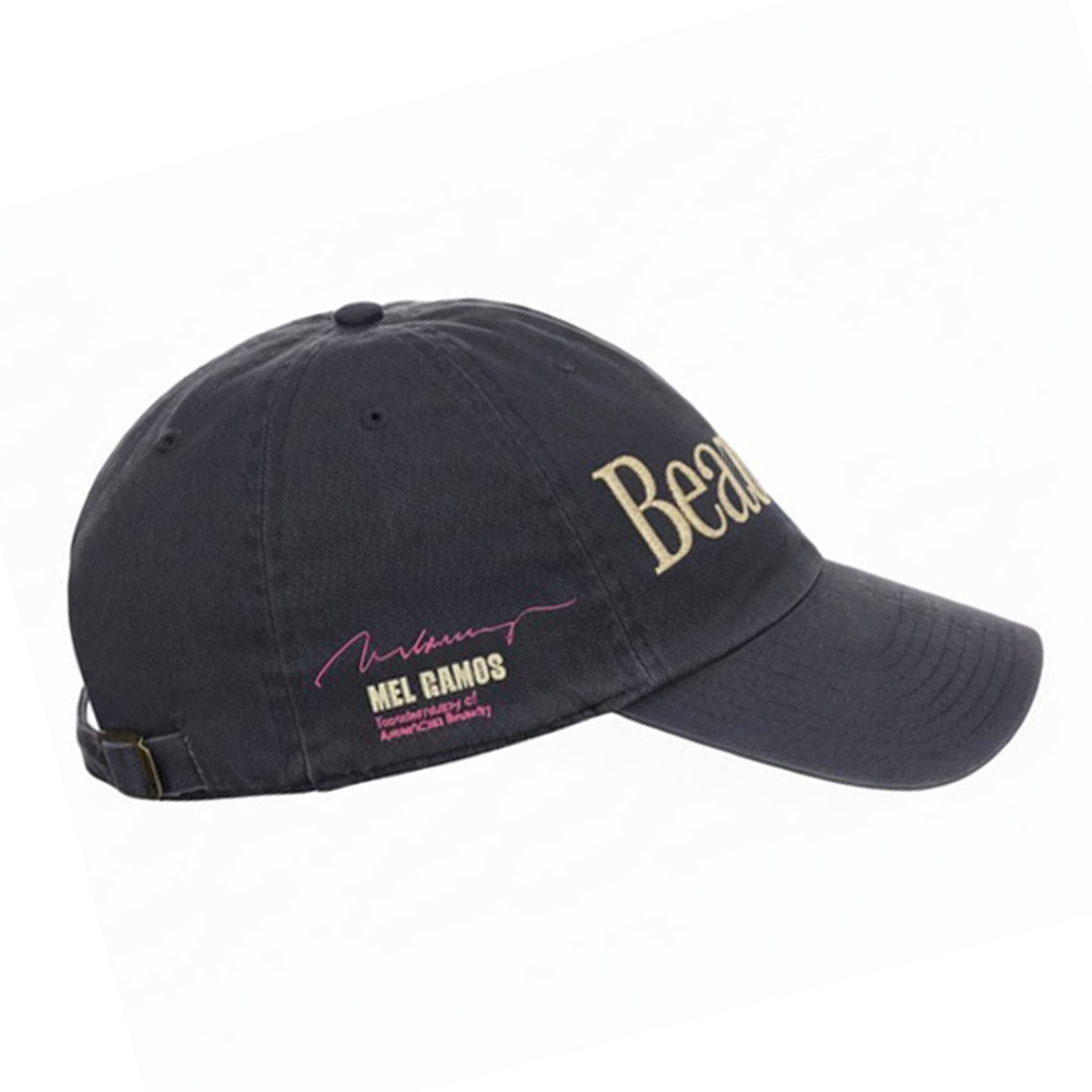 Embroidered Cap | Beauty - Navy Blue-thumbmail-2