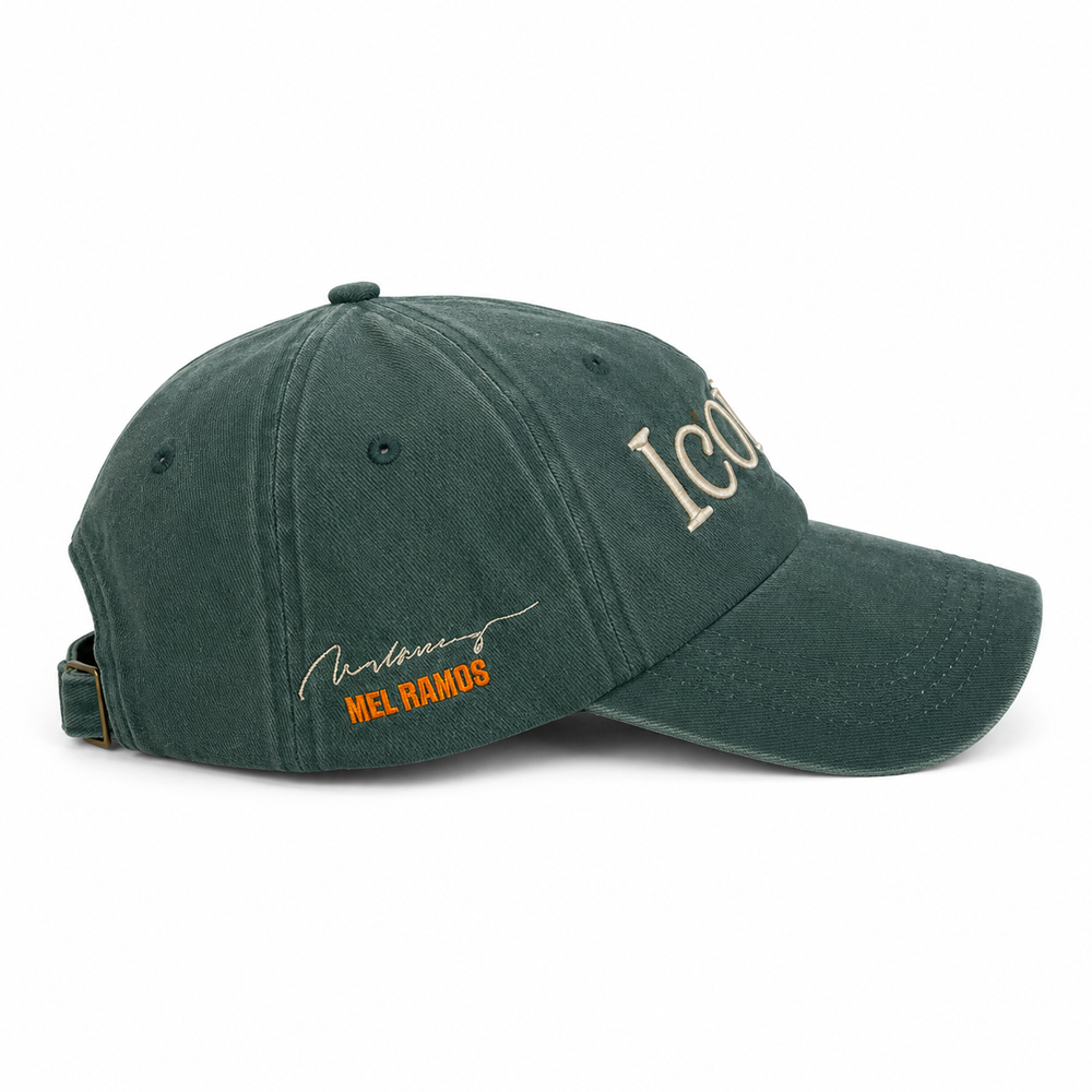 Embroidered Cap | Iconic - Forest Green-thumbmail-3