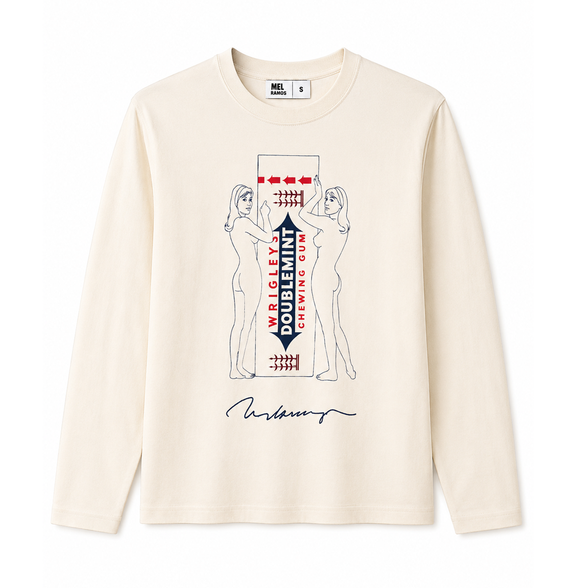 Long Sleeve T-Shirt | Unfinished Doublemint - Natural