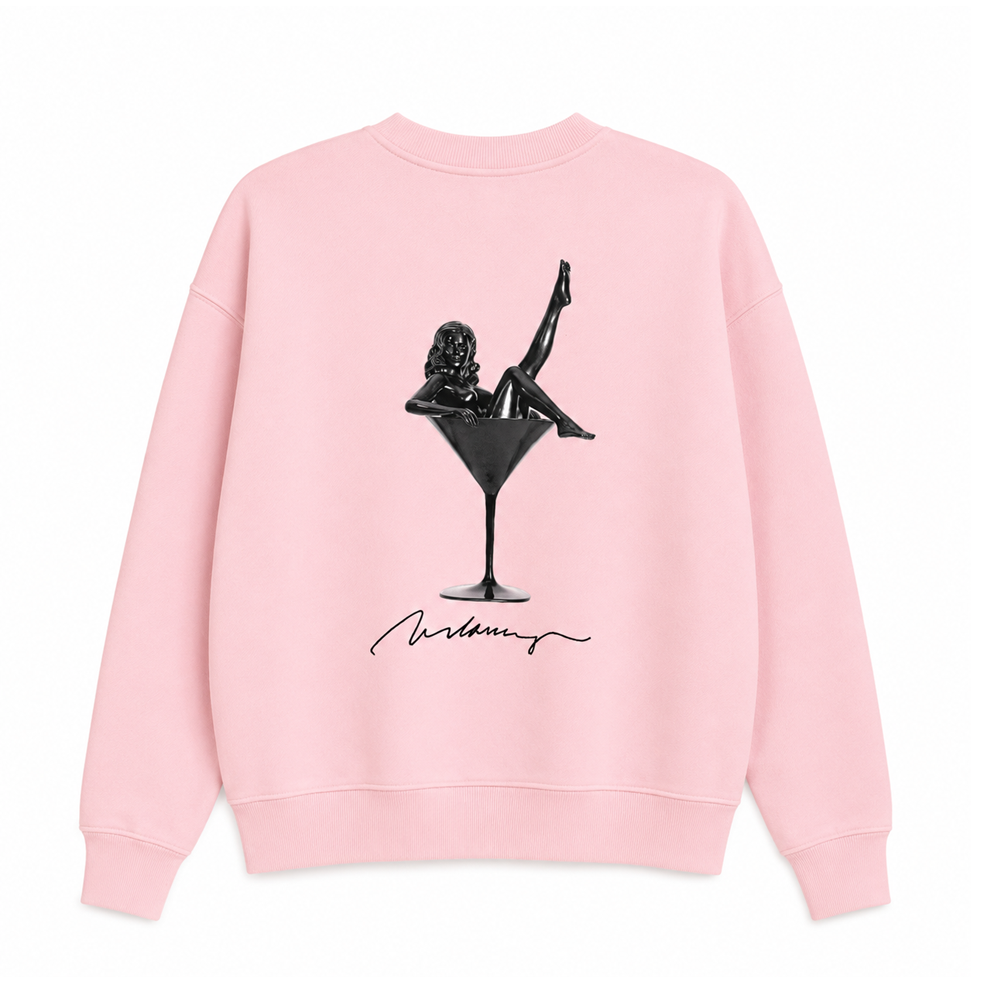 Crewneck Sweatshirt | Dita Bronze - Light Pink