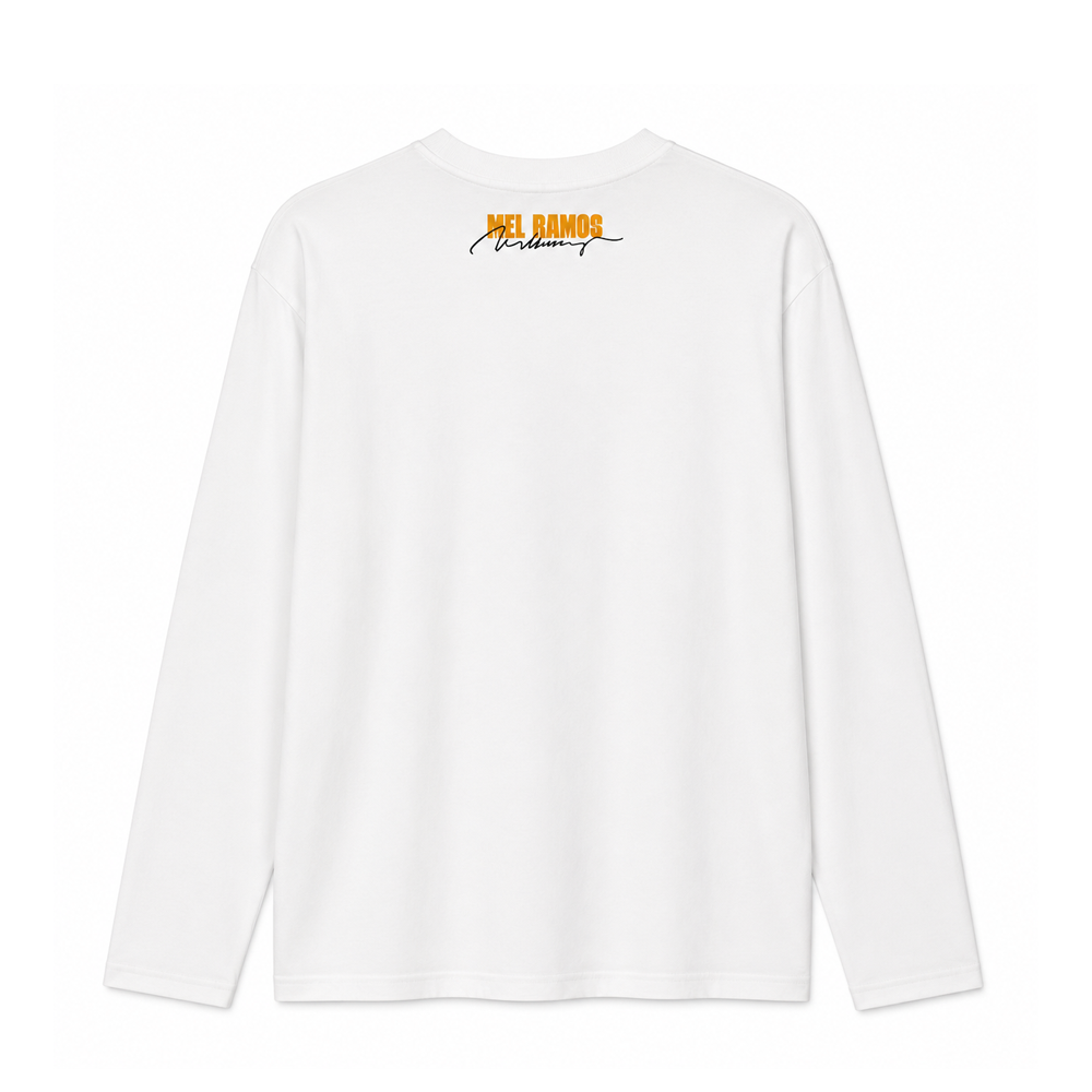 Long Sleeve T-Shirt | Phantom Lady - White-thumbmail-2