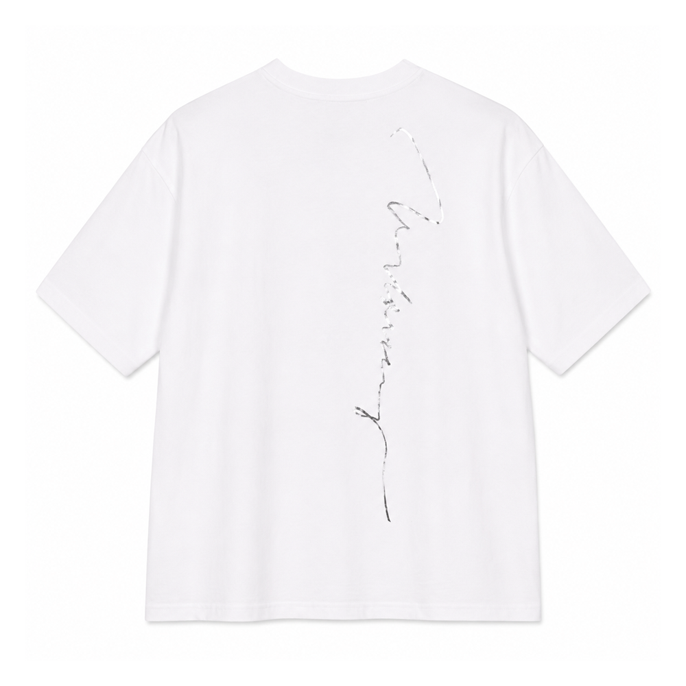 Short Sleeve T-Shirt | DITA SILVER - White-thumbmail-2