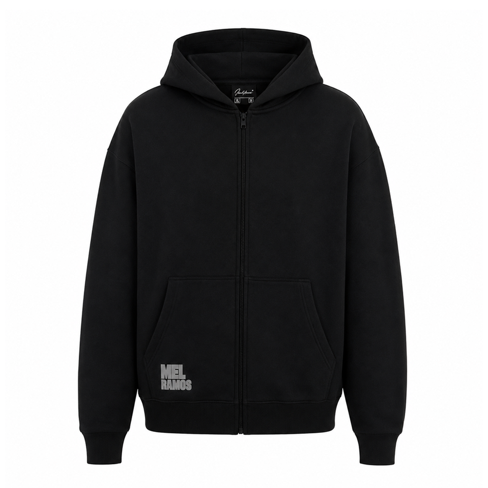 Full-Zip Hoodie | Doublemint Twins - Black-thumbmail-2